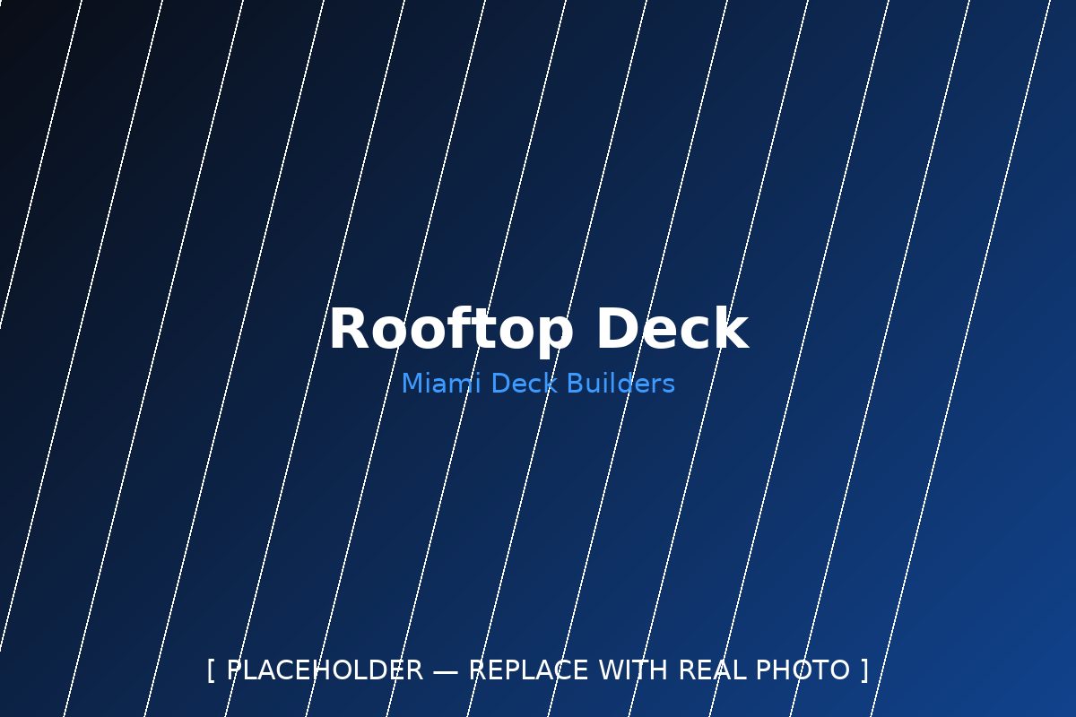 Rooftop and elevated deck in Miami